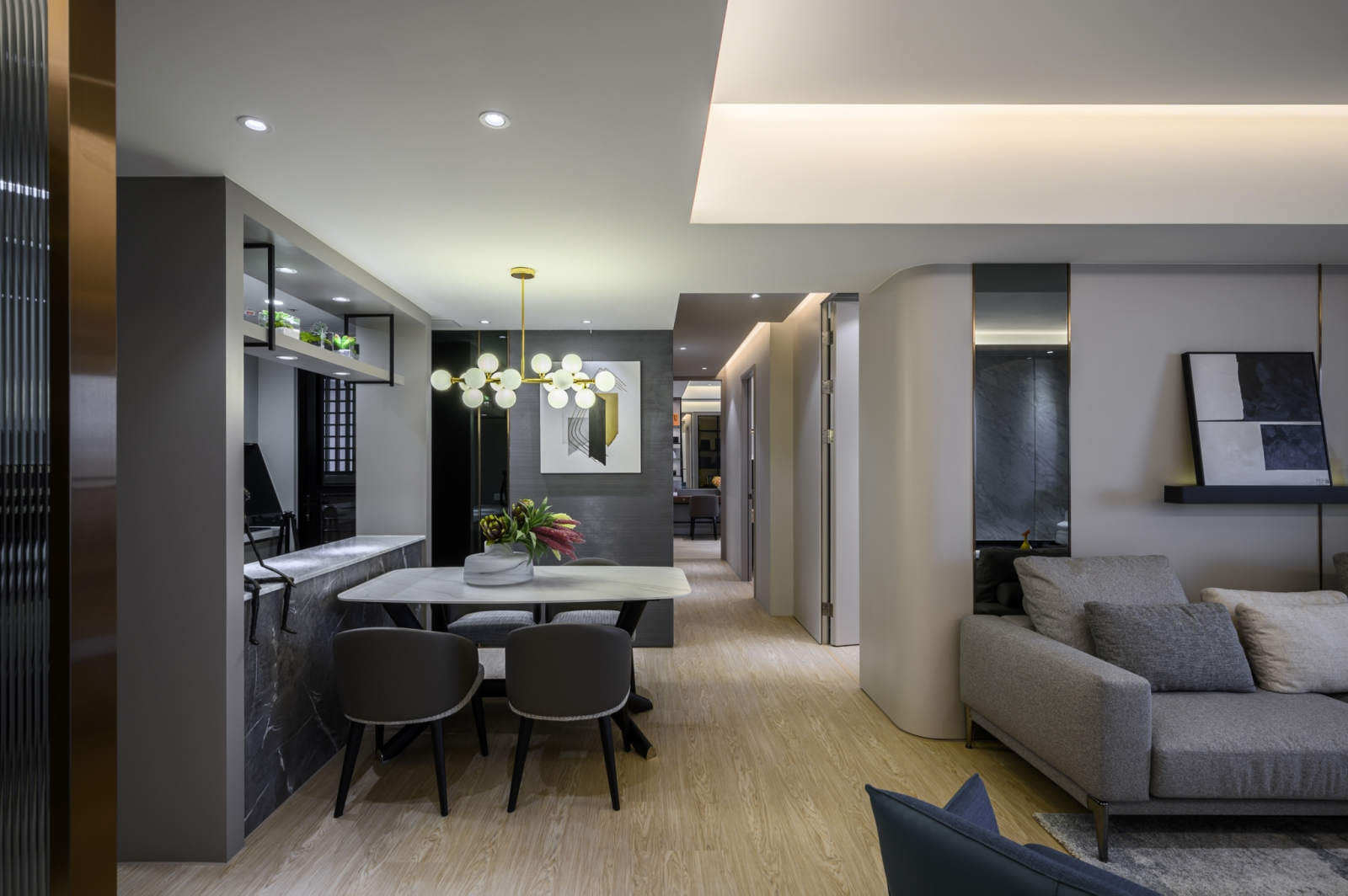 客廳設計 城揚建設 御廳苑 - 藝瓦高雄室內設計