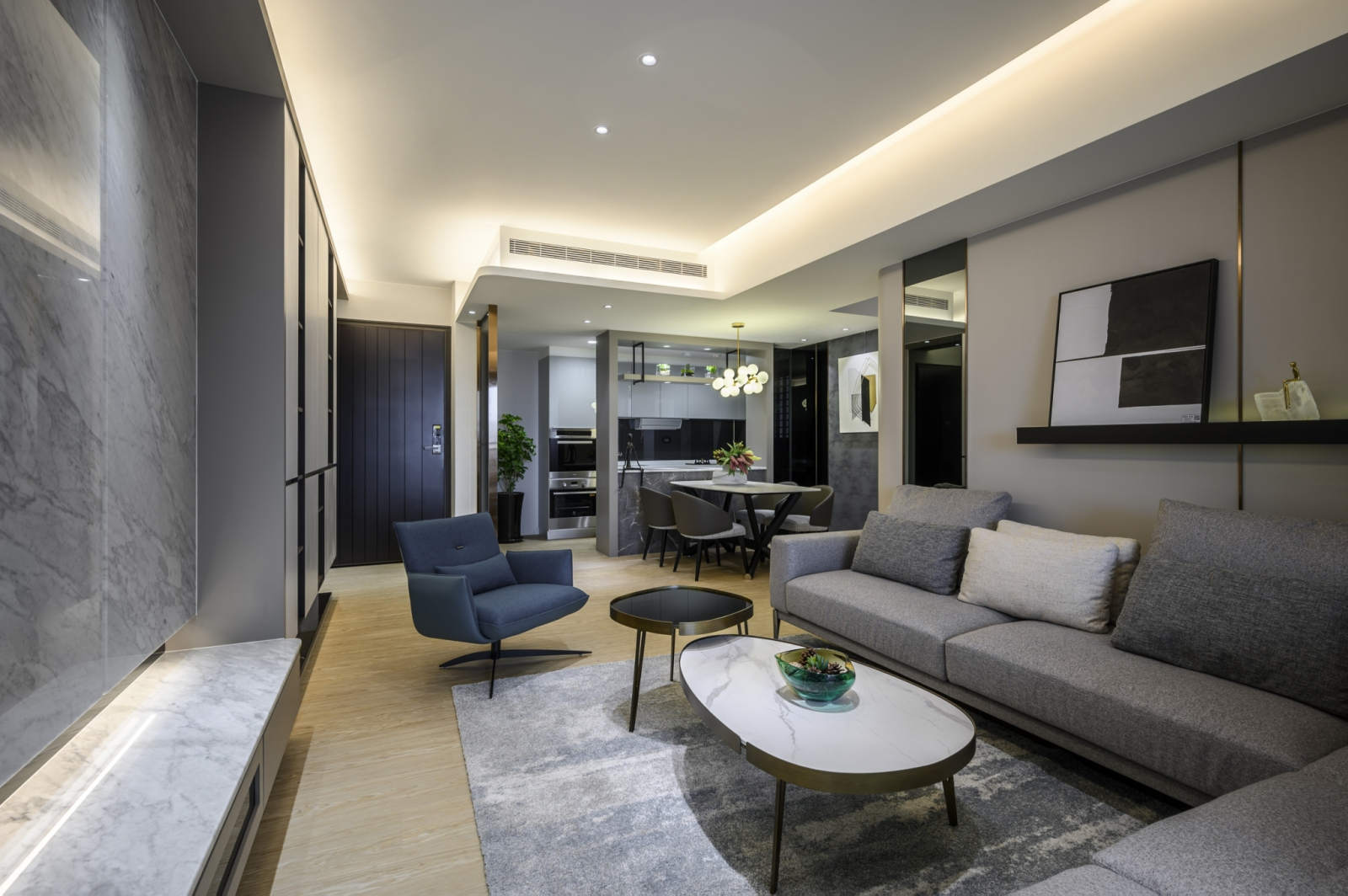 廚房中島設計 城揚建設 御廳苑 - 藝瓦高雄室內設計