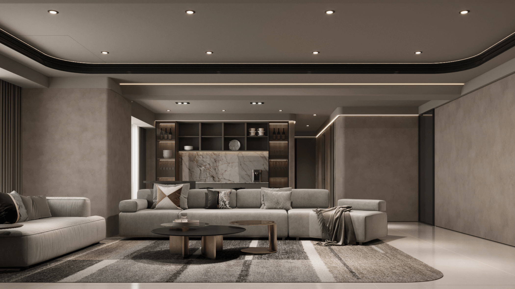 全屋除濕機案例<定潮大人系暗黑熟成宅>，藝瓦空間設計作品