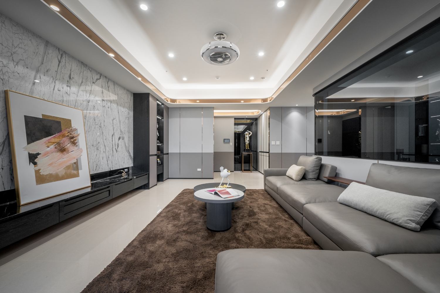 沙發背牆案例<國泰O2>，藝瓦空間設計作品