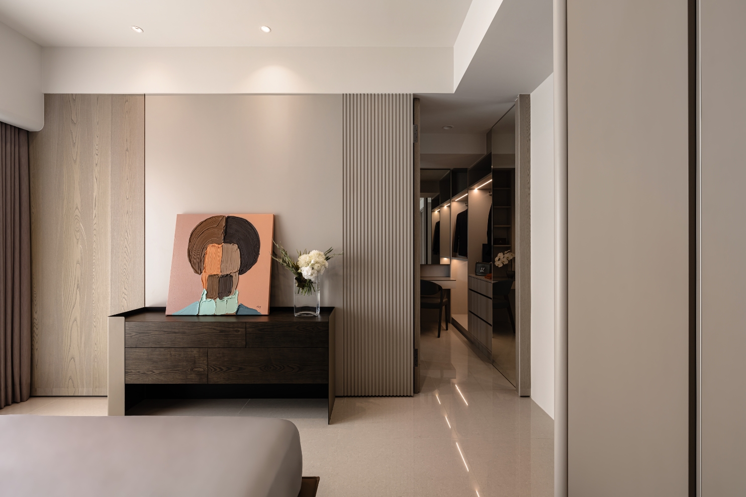 藝瓦空間設計<御之苑D2-13F>，系統板電視牆材質