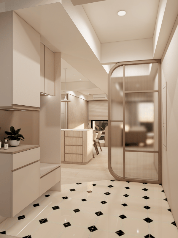 <璟都心>現代簡約風、奶茶宅案例，高雄藝瓦室內設計作品